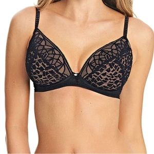 Brand New 34J Freya Soirée Lace Padded Plunge Bra